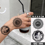 Waterproof Temporary Tattoo Sticker 3D Watercolor Realistic Lavender Daisy Flower Tatto Women Men Child Kids Ankle Fake Tattoos