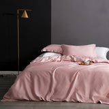 Natural Silk Duvet Cover Solid Color Quilt Cover High-Grade Single Double King Size Comforter Bedding Cover