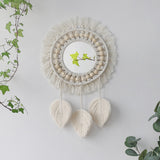 Wall Mirror Macrame Decorative Mirrors Boho Home Decor Wall Hanging Mirror for Living Room Decoration Bedroom Baby Nursery Gift