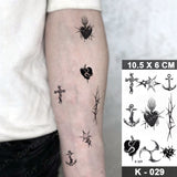 Dark Snake Waterproof Temporary Tattoo Stickers Scorpion Prajna Old School Flash Tattoos Hand Arm Women Body Art Fake Tatoo Men