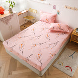 Hot Sale Single Fitted Sheet Mattress Cover With All-around Elastic Rubber Band Bed Cover Polyester Bed Sheet（No Pillow cases）