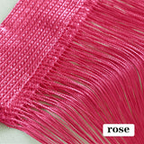 100CM X 200CM Thread Curtains Screen Ribbon String Divider Blind for Living Room Door Wall Window Panel Tassel Curtain