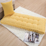 Long Cushion Thickening Garden Chair Cushion Solid Color Home Seat Mat Floor Cushion 55x150/55x165cm Bench Cushion Customizable