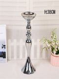 Metal Candle Holders Flowers Vase Candlestick Centerpieces Road Lead Candelabra Centerpieces Wedding porps Christmas decoration