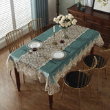 Light Luxury Style Embroidered Tablecloth Home Hotel Dining Table Decor Table Cover Rectangular Lace Table Cloth Wedding Decor