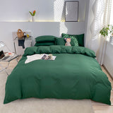 Duvet Cover Solid Color Quilt Cover Tibetan Green King Size Comforter Cover High Quality Skin Friendly Fabric Bedding Cover