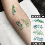 Waterproof Temporary Tattoo Sticker 3D Watercolor Realistic Lavender Daisy Flower Tatto Women Men Child Kids Ankle Fake Tattoos