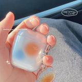 Cute Fresh Flower Transparent Case for Apple Airpods 1 2 Case with KeyChain for AirPods Pro Bluetooth Earphone Protective Case