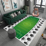 3D Football Field Capet For Kids Room Soft Floor Mat Microfiber Large Carpet Children Washable Baby Room Play Mat Boy's Rug