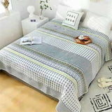 Luxury Multi-Purpose Soft 6 Layer Gauze Cotton Bedspread Sofa Bed Jacquard King Queen Single Double Bedroom Bedspread Coverlet