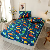 Hot Sale Single Fitted Sheet Mattress Cover With All-around Elastic Rubber Band Bed Cover Polyester Bed Sheet（No Pillow cases）