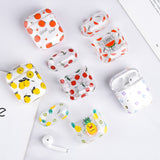 Cute Clear Earphone Case For Airpods pro 1 2 3 case Fruit Pattern Transparent Hard PC Cover For AirPods 3 2 pro Air Pods Covers