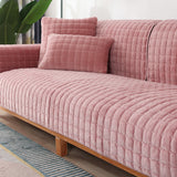 Sofa Cushion Cover Thick Plush Cushions Living Room Sofa Protective Cover Universal Sofa Towel Cushion Cover 1/2/3/4 Seat