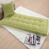 Long Cushion Thickening Garden Chair Cushion Solid Color Home Seat Mat Floor Cushion 55x150/55x165cm Bench Cushion Customizable