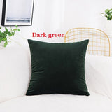 Solid Velvet Pillow Cushion Cover Home New Year Decorative 40*40/45*45/50*50/55*55/60*60cm