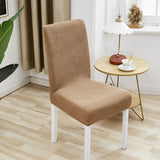 4 pcs / 6 pcs Chair Cover Polyester Fiber Elastic Stool Cover Hotel Restaurant Chair Antifouling Cover