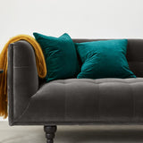 Velvet Cozy Cushion Cover For Car Seat Decorative Pillows Emerald Green Couch Pillow Case 40x40 Home Decor