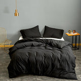 Bonenjoy 1 pc Duvet Cover Blue Solid Color Microfiber  Single/Queen/King dekbedovertrek 200x220 (no pillowcase)