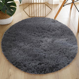 Thick Soft Round Fluffy Rugs Carpets For Living Room Plush Rug Bedroom Fur Long Pile Carpet Floor Mat Soft Shaggy Rugs Home Mat