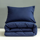 Bonenjoy 1 pc Duvet Cover Blue Solid Color Microfiber  Single/Queen/King dekbedovertrek 200x220 (no pillowcase)