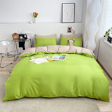 Duvet Cover Solid Color Quilt Cover Tibetan Green King Size Comforter Cover High Quality Skin Friendly Fabric Bedding Cover