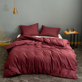Bonenjoy 1 pc Duvet Cover Blue Solid Color Microfiber  Single/Queen/King dekbedovertrek 200x220 (no pillowcase)
