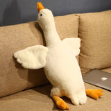 Giant 50-160cm Fluffy Duck Plush Toys Sleep Pillow Cute Animal Stuffed Swan Goose Plush Dolls Floor Mat Kids Girls Birthday Gift