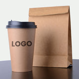 100pcs/pack Disposable Paper Cups 2.5/4/7/8oz Kraft Paper Cups Coffee Milk Cup Paper Cup For Hot Drinking Party Supplies