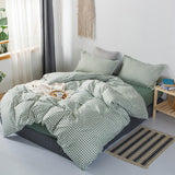 Quilt Cover Set With Bed Linens Single/Queen/King Size colcha de cama casal Solid Color Comforter Bedding Set For Double Bed