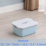 Sundries storage basket student desktop snack storage box plastic cosmetic storage box household kitchen tidying box with lid