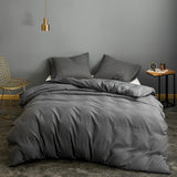 Bonenjoy 1 pc Duvet Cover Blue Solid Color Microfiber  Single/Queen/King dekbedovertrek 200x220 (no pillowcase)