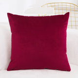 Solid Velvet Pillow Cushion Cover Home New Year Decorative 40*40/45*45/50*50/55*55/60*60cm