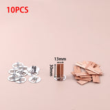 10pcs 3-10cm Length Cross Wooden Wood Candle Wicks Candle Wick Core With Bases For DIY Candle Making Supply Soy Parffin Wax Wick