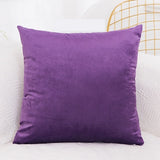 Solid Velvet Pillow Cushion Cover Home New Year Decorative 40*40/45*45/50*50/55*55/60*60cm