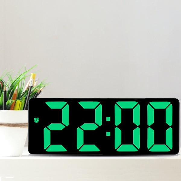 Digital Alarm Clock LED Screen Electronic Clock Large Number Display C ...
