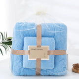 Microfiber Towel Set Coral Fleece Absorbent Hair Swimming Face Hand Bath Towel Sets Microfibre Bathroom Towels Sets