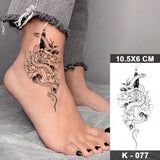 Dark Snake Waterproof Temporary Tattoo Stickers Scorpion Prajna Old School Flash Tattoos Hand Arm Women Body Art Fake Tatoo Men