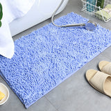 Solid Color Bathroom Mat Bath Carpets Chenille Water Absorption Bathtub Washbasin Floor Mat Non-slip Toilet Rug Plush Foot Mat