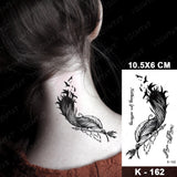 Dark Snake Waterproof Temporary Tattoo Stickers Scorpion Prajna Old School Flash Tattoos Hand Arm Women Body Art Fake Tatoo Men