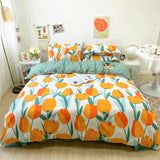 Quilt Cover Set With Bed Linens Single/Queen/King Size colcha de cama casal Solid Color Comforter Bedding Set For Double Bed