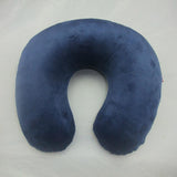 1PC New U Shaped Travel Pillow Car Air Flight Inflatable Pillows Neck Support Headrest Cushion Soft Nursing Cushion Black