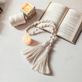 Macrame Curtain Tiebacks Boho Rope Curtain Tie Back  Decorative Woven Curtain Holdbacks Home Decor Room Deocration