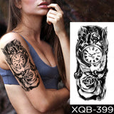 Waterproof Temporary Tattoo Sticker Old School Moth Butterfly Tatto Compass Flowers Wing Clock Body Art Arm Fake Sleeve Tatoo