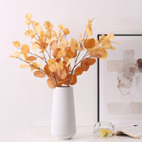 1 PC Artificial Eucalyptus Forest Apple Leaf Wedding Home Decoration Fake Plant Autumn Eucalyptus Branch Plastic Plant Decor