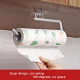 Tissue Hanger Paper Roll Holder Wall Mounted Towel Storage Rack for Kitchen Bathroom Storage Hook Bar Cabinet Rag Hanging Holder