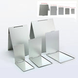 5 Sizes Foldable Ultra-thin Cosmetic Mirror Make Up Folding Mirror Rectangle Folding Makeup Decorative Mirror Pocket Mini Mirror