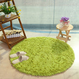Fluffy Round Rug Carpets for Living Room Kilim Faux Fur Carpet Kids Room  Long Plush rugs for bedroom Shaggy Area Rug White