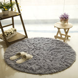 Fluffy Round Rug Carpets for Living Room Kilim Faux Fur Carpet Kids Room  Long Plush rugs for bedroom Shaggy Area Rug White