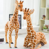 High Quality 140cm Simulation Giraffe Plush Toys Cute Stuffed Animal Soft Giraffe Doll Birthday Gift Kids Toy