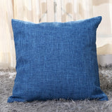 Solid Linen Sofa Waist Cushion Cover 40*40/45*45/50*30/50*50/55*55/40*60cm Throw Pillowcase Office Home Decor Pillow Case